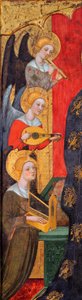 Madonna mit musizierenden Engeln (Detail) von Pere Serra