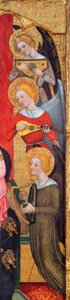 Madonna mit musizierenden Engeln (Detail) von Pere Serra