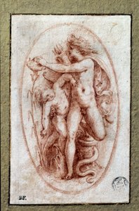 Apollo und Hyacinth (Zeichnung a la sanguine) von Perino del Vaga