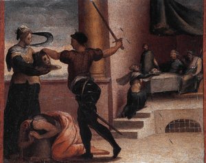 Salome und der enthauptete Johannes der Täufer
