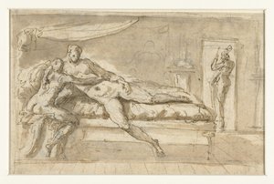 Amor und Psyche in einem Raum