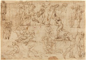 Figurenstudien (recto)
