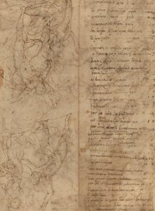 Figurenstudien (verso) von Perino del Vaga