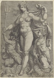 Thetis mit zwei Tritonen von Perino del Vaga