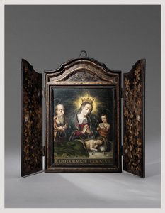 Ein tragbarer christlicher Schrein (Seigan), in Auftrag gegeben von den portugiesischen Jesuiten