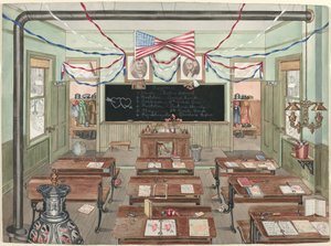 Ländliches Klassenzimmer, 1900 von Perkins Harnly