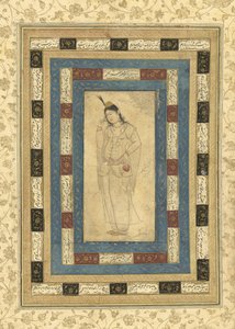 Eine stehende Dame, Isfahan, ca. 1620-25