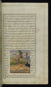 Ein Affe und ein Zimmermann aus Lichter von Canopus von Persian School
