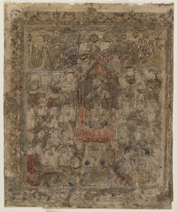 Ein Herrscher auf dem Thron, aus einem Shahnama