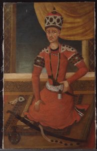 Aga Muhammad Khan Qajar, ca. 1820 von Persian School
