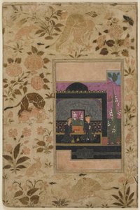 Bahram Gur und die Prinzessin im Schwarzen Pavillon, ca. 1590 von Persian School