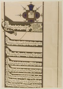 Firman (königliches Edikt) mit dem Siegel von Muzaffar al-Din Shah Qaja, 1897 von Persian School