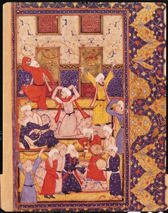 Fol.5r Initiationstanz, aus einem Gedichtbuch von Hafiz Shirazi (ca. 1325-ca. 1388) von Persian School