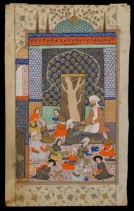 Layla und Majnun in der Schule von Persian School