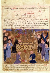 Beerdigung von Dschingis Khan, ca. 1430 von Persian School