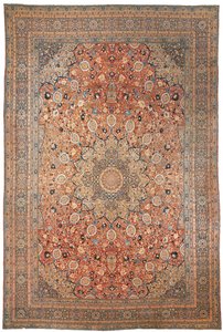 Großer Tabriz-Teppich, im Ardebil-Design, Nordwestpersien, ca. 1880