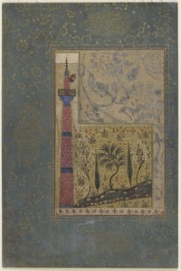 Mann auf der Spitze eines Minaretts, ca. 1417-18