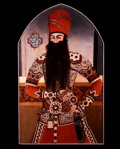 Persische Kunst: Porträt von Mohamed Ali Shah (Mohammad Ali Shah Qajar) (1872-1925) von Persian School