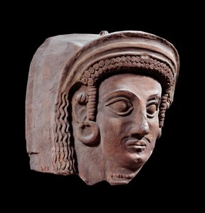 Persische Kunst: Fragment eines griechisch-phönizischen Sarkophags. Aus der Nekropole von Tortose (4. Jahrhundert v. Chr.) von Persian School