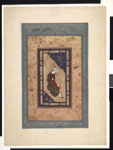 Porträt eines Safawiden-Prinzen, ca. 1590-1630 oder später von Persian School