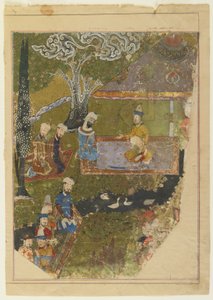 Timur gewährt eine Audienz anlässlich seiner Thronbesteigung in Balkh, 1436