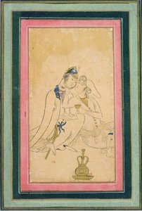 Zwei Liebende, um 1590, Persisch von Persian School