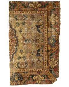 Ungewöhnliches kleines Tabriz-Medaillon-Teppichfragment, Nordwestpersien, erste Hälfte des 16. Jahrhunderts