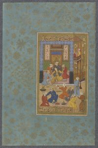 Zulaykha gefesselt von der goldenen Kette, ca. 1570-80