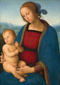 Madonna mit Kind, um 1500 von Perugino