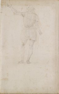 Studie für einen Johannes den Täufer (Rückseite: Ein Auge) von Perugino