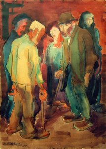 Bauern in Arrode von Peter August Böckstiegel