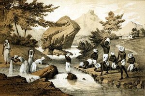 Hindoo-Kostüme, Mauritius, graviert von James Queen, veröffentlicht von Peter S. Duval von Peter Bernhard Wilhelm (after) Heine