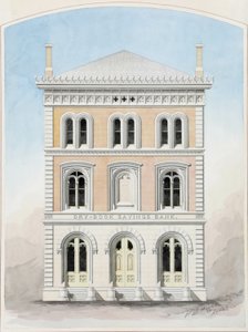 Dry Dock Savings Bank, New York City, New York, Wettbewerbsentwurf von Peter Bonnett Wight