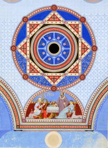 Ottawa Opernhaus, Ottawa, Illinois, Wandstencil-Design, ca. 1875