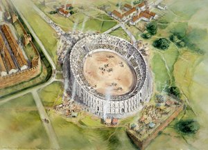 Römisches Amphitheater von Chester, 2. Jahrhundert, ca. 1990-2010