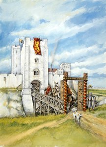 Old Sarum, 1140 von Peter Dunn