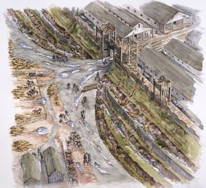 Römisches Fort Ribchester, Lancashire, 60-70 n. Chr., 1996