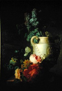 Eine Marmorvase mit Flieder von Peter Faes