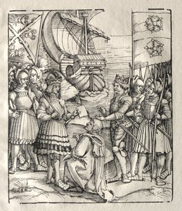 Maximilian schließt Frieden mit Heinrich VII. von Peter Flötner