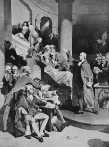 Patrick Henry hält seine berühmte Rede im House of Burgesses von Peter Frederick Rothermel