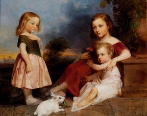 Porträt der Downer-Kinder, 1850 von Peter Frederick Rothermel