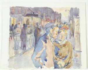 Von Enghavevej. Abend von Peter Hansen