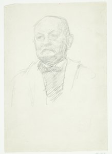 Porträt des Malers Kristian Zahrtman. Brustbild