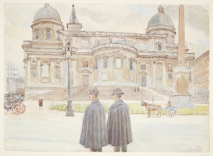 Zwei Karabinieri vor Santa Maria Maggiore von Peter Hansen