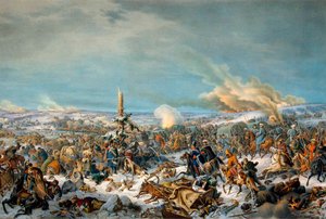 Überquerung des Flusses Beresina, Russland, 27. November 1812, 1844 von Peter Heinrich Lambert von Hess