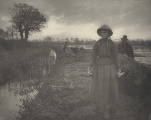 Heu im Sumpf polen, 1886. Schöpfer: Dr. Peter Henry Emerson, Thomas Frederick Goodall von Peter Henry Emerson, Thomas Frederick Goodall