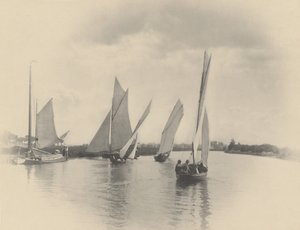 Ein Segelwettkampf in Horning von Peter Henry Emerson