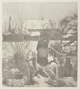 Ein rutschiger Pfad - Winterszene (Norfolk)