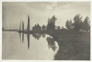 Cantley: Wherries warten auf den Gezeitenwechsel von Peter Henry Emerson