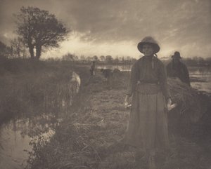 Heu im Sumpf staken von Peter Henry Emerson